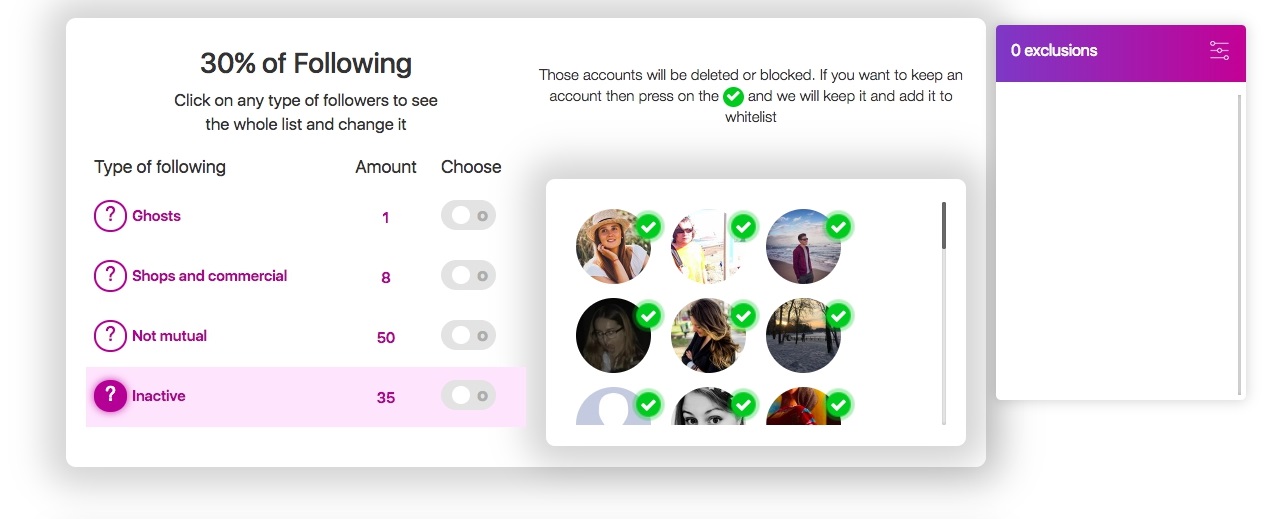 Protect your Instagram profile from spambots and ads