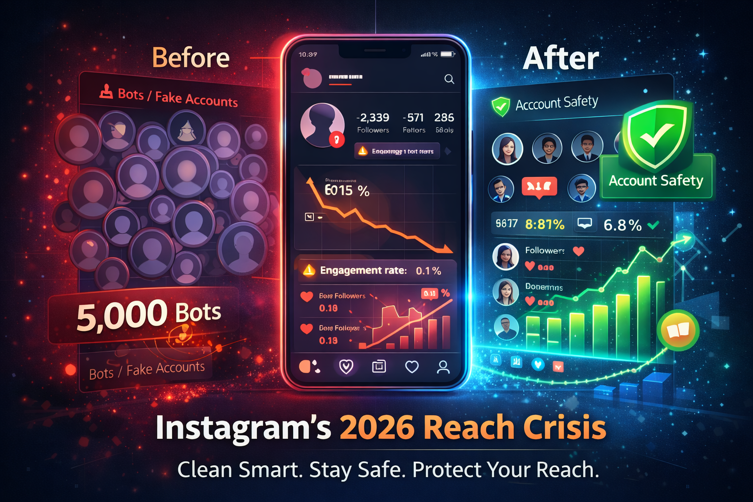 Instagram’s 2026 Reach Crisis: How to Purge 5,000 Bots Without Getting Banned
