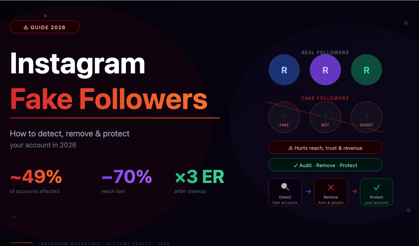 Instagram Fake Followers in 2026: How to Spot Them, How to Remove Them, and How to Stay Clean