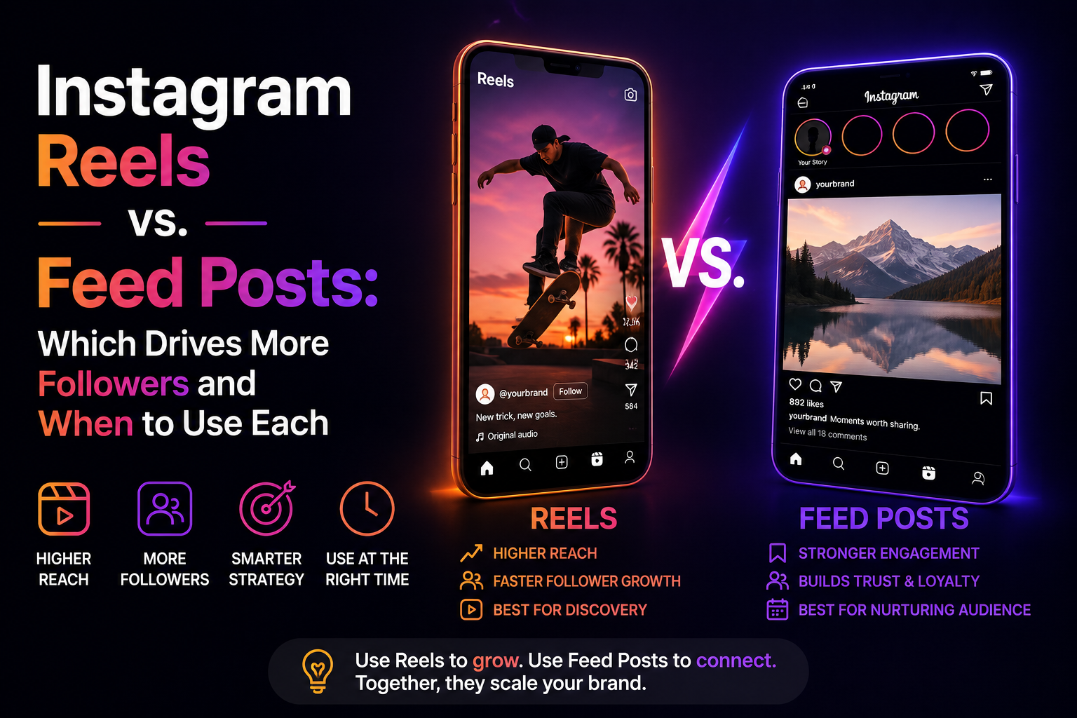Instagram Reels vs. Feed Posts: Which Drives More Followers and When to Use Each