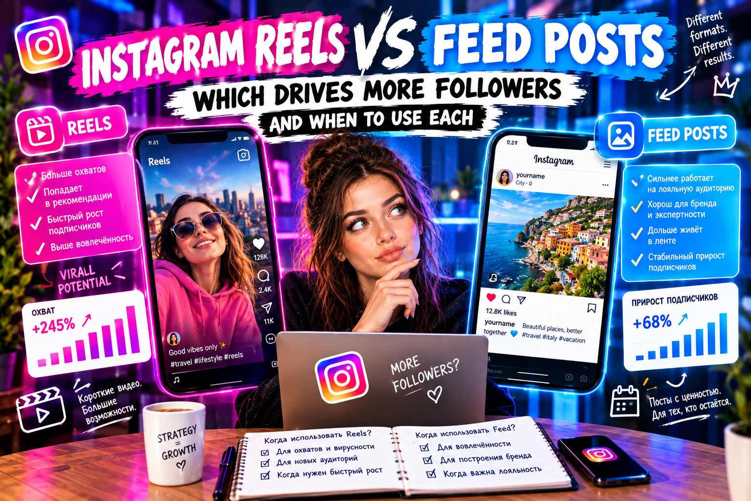 Instagram Reels vs. Feed Posts: Which Drives More Followers and When to Use Each