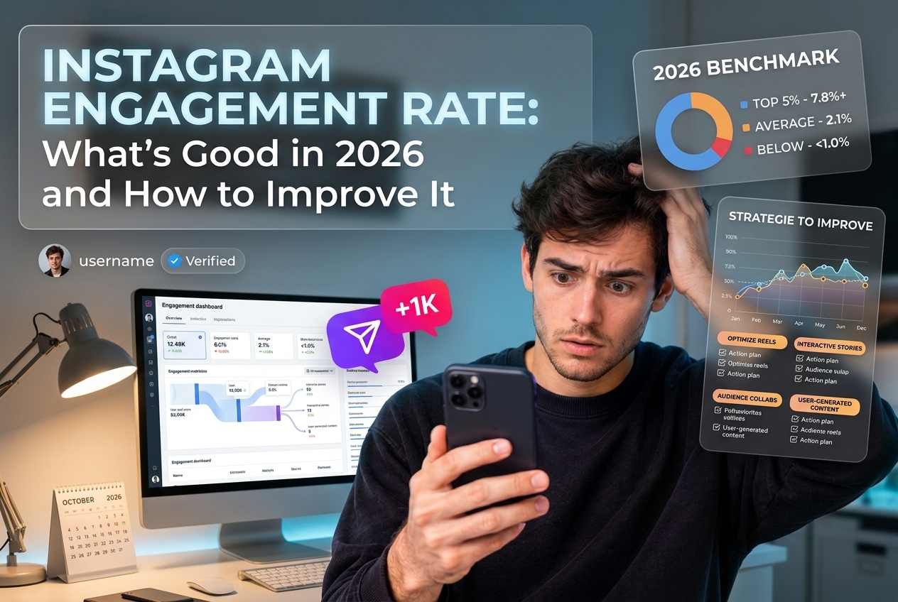 Instagram Engagement Rate: What's Good in 2026 and How to Improve It